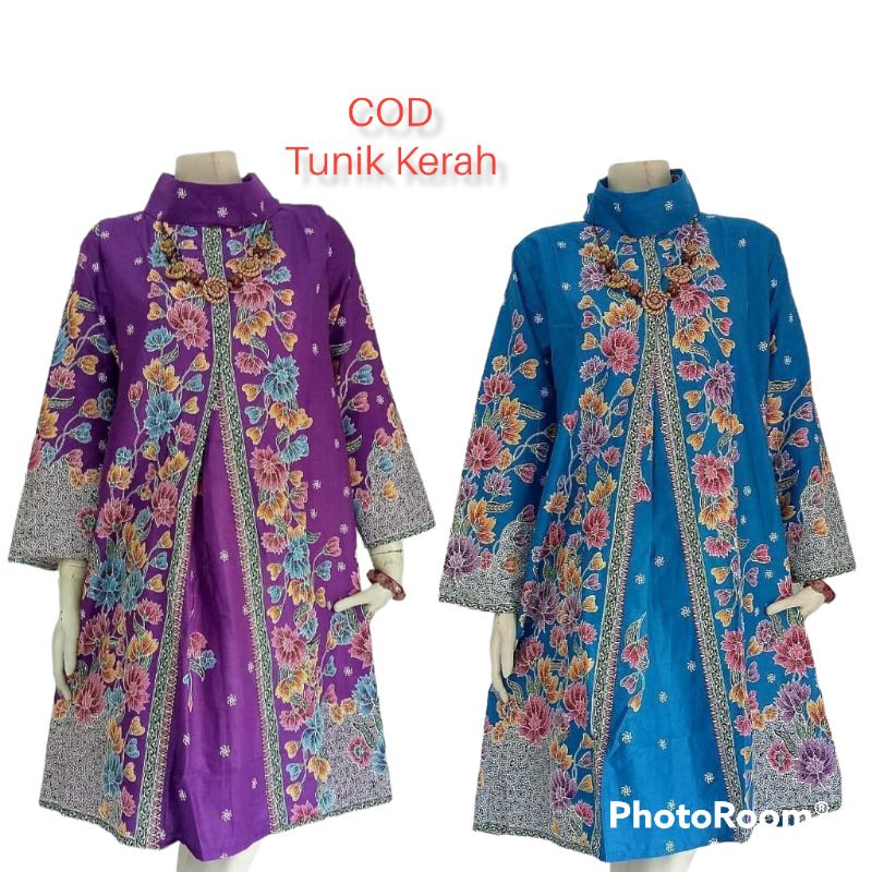 Batik Wanita - Tunik Batik Wanita Modern - Atasan Batik Wanita Jumbo ld 120 Fashion Wanita Muslim