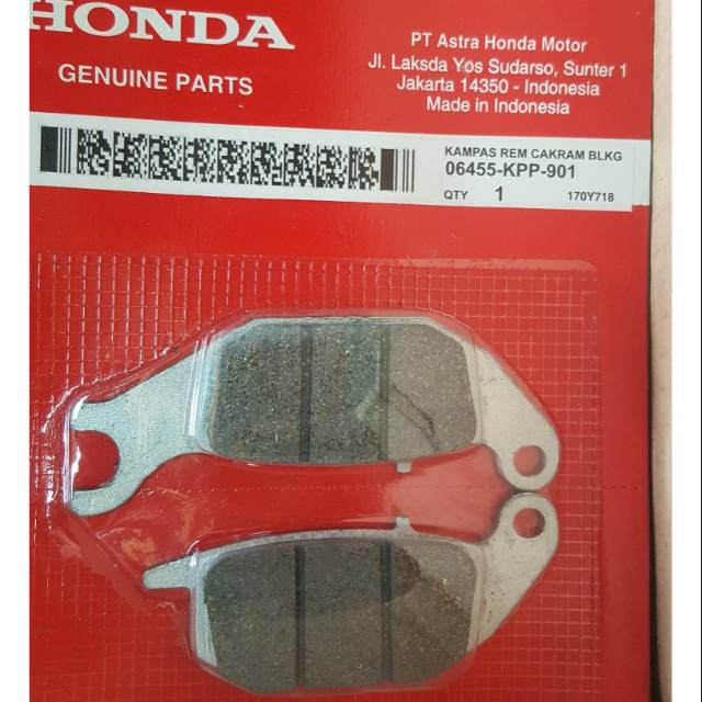 Kanvas rem diskpad belakang honda supra x 125 series new blade 125 supra GTR