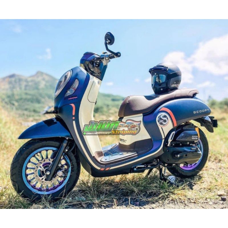 STRIPING STICKER ALL NEW SCOOPY PRESTIGE 2020-2021 TRANSPARAN ORIGINAL EDITION