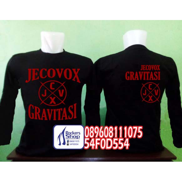 KAOS JECOVOX GRAVITASI LENGAN PANJANG