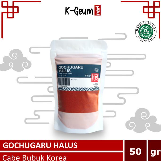 

Gochugaru Kasar / Halus Cabe Bubuk Korea Halal 50 Gr