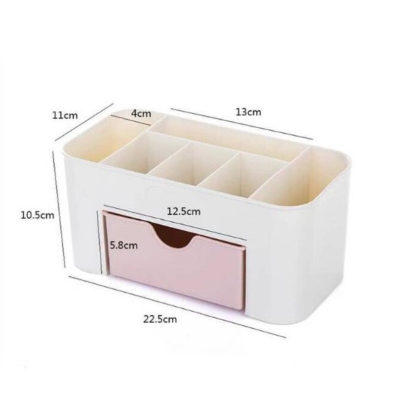 ✿ELYSABETHME✿ Rak laci kosmetik serba guna storage organizer untuk lipstick makeup kosmetik bedak blush on