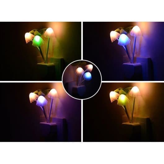 Lampu Tidur Sensor Cahaya Jamur Mushroom Rileks / Lampu Kamar Tidur