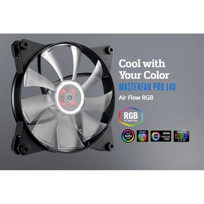 FAN 14CM RGB -Cooler master MasterFan Pro140AF RGB3in1withController