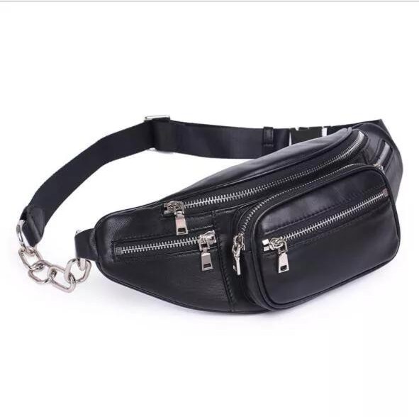 DUNIA_TAS123 T193 Tas Selempang Wanita Rantai Waistbag PU Leather/Selempang NISSA SABYAN