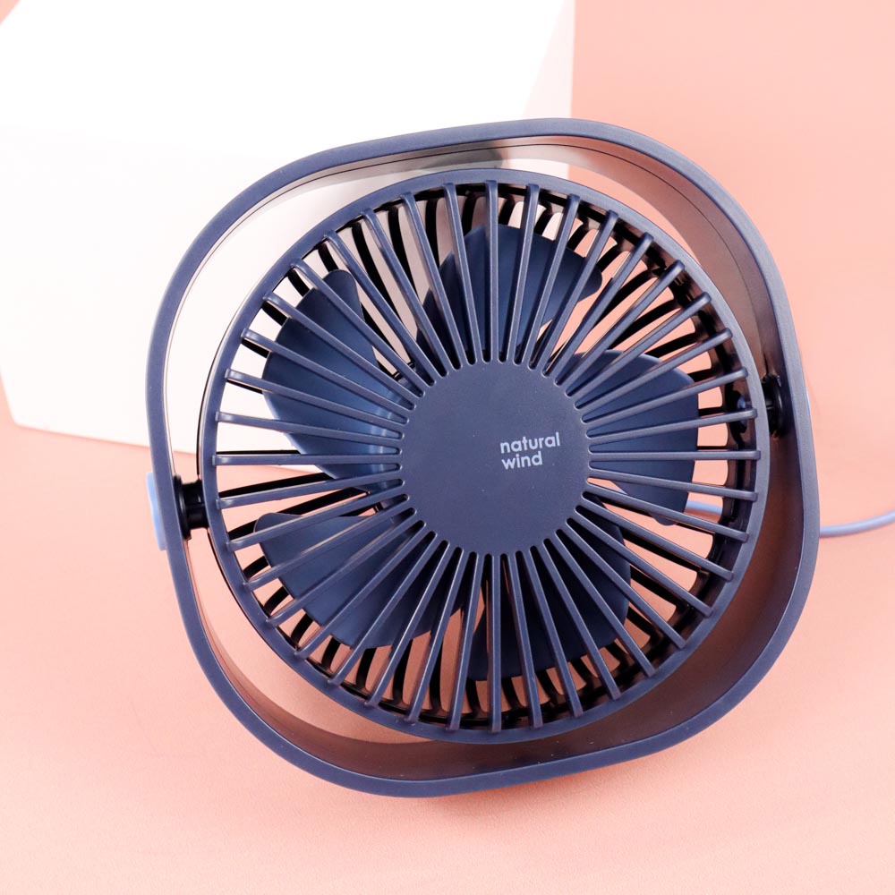 3Life Kipas Angin Mini Fan USB 3 Speed Blue Saku Desktop Fan USB Only Kantong Silent Sound Mode Lipat Putar