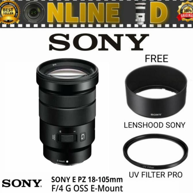 Lensa Sony E Pz 18 105mm F4 G Oss Lensa Sony 18 105mm F4 G Oss Shopee Indonesia