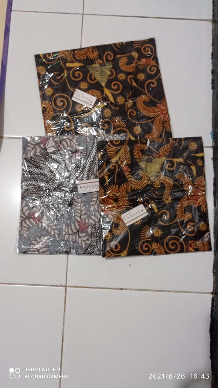 Couple Batik Keluarga Dewasa & Anak Motif Sogan Salju - Nivana Batik
