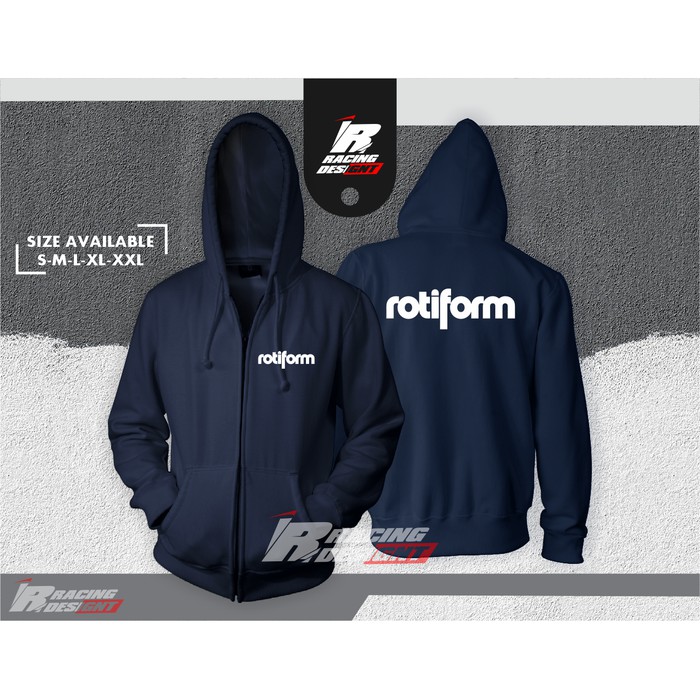 Jaket Hoodie Resleting Rotiform Wheels Logo Terbaru Kualitas Distro -IR Merc