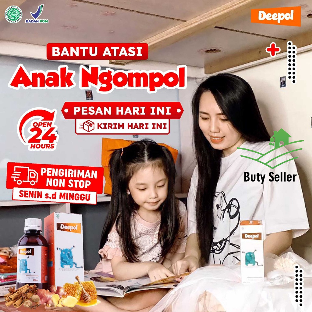 Paket 3 Botol Madu Deepol - Cegah Si Kecil Ngompol &amp; Mengobati Ruam Kulit /Sakit Kulit Lainnya