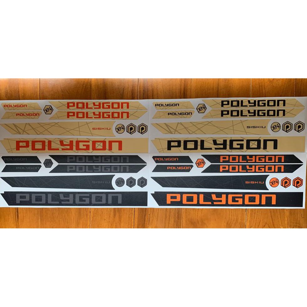 Decal Frame Polygon Siskiu D5  dan Siskiu D7 2019  Sticker Frame Siskiu D7 2019