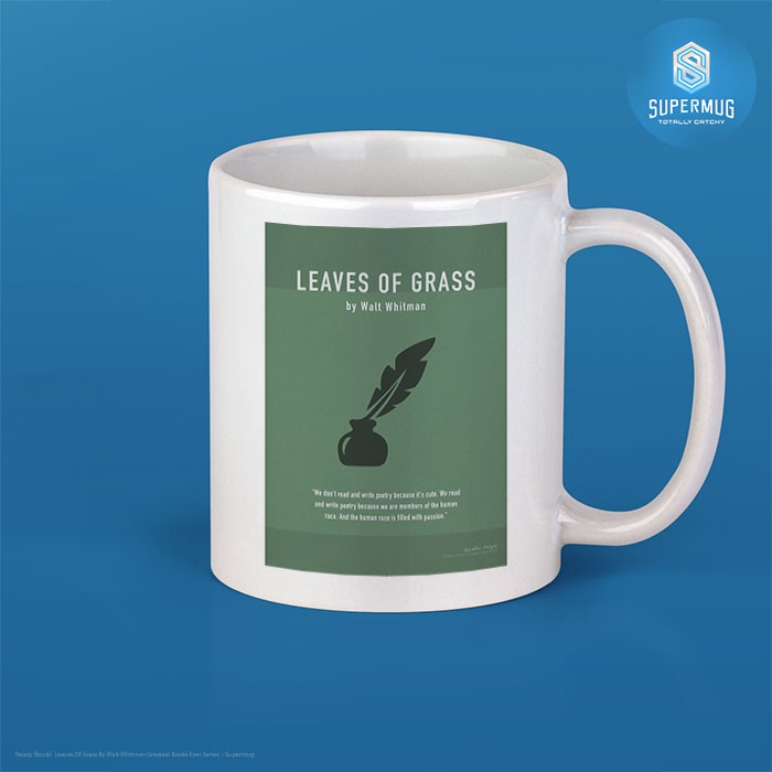 Gelas Mug Ceramic Leaves Of Grass By Walt Whitman Greatest Books Ever Series