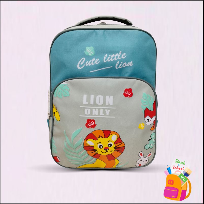 Tas Ransel Anak Karakter Tas Punggung Backpack Anak Sekolah TK SD  Motif Cartoon Lion Lucu - PG 8921