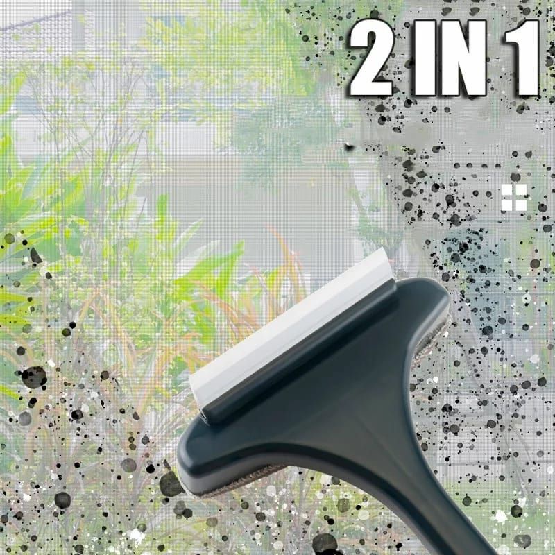 mrcaisen SIKAT 2IN1 KAWAT NYAMUK KACA sikat kaca sikat kawat nyamuk sikat sofa sikat bulu sikat serbaguna S024