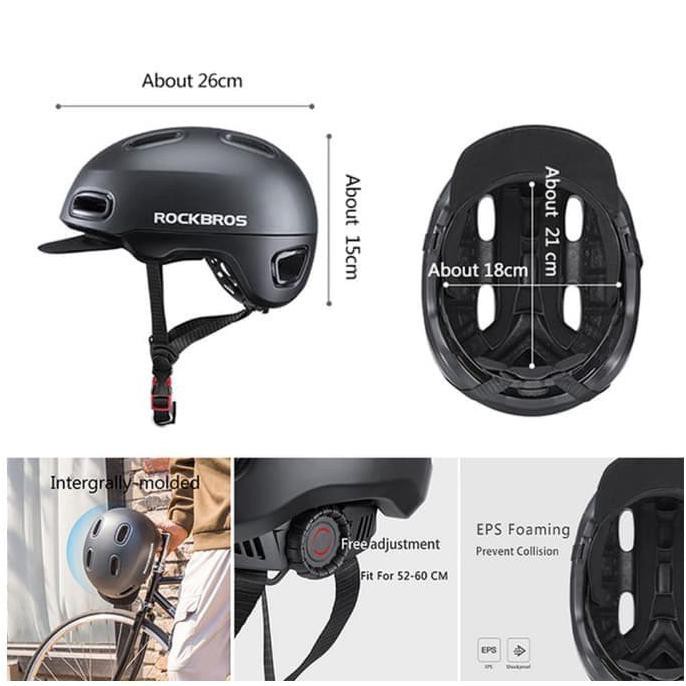 Bergaransi Helm Sepeda Rockbros Brompton Pacific Sepeda Lipat Mtb Premium Terlaris