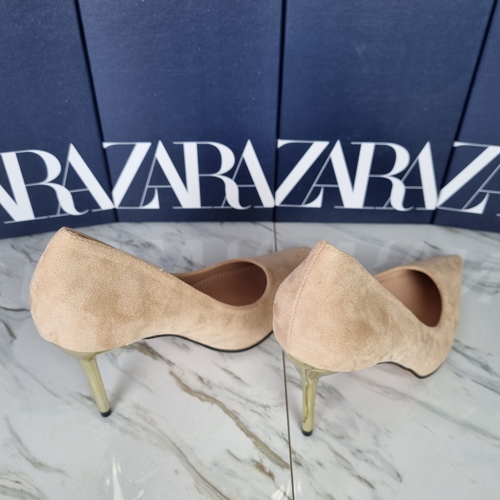 SEPATU ZR SUEDE HEELS 9 CM - SZR030