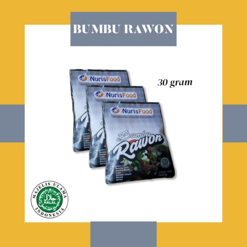 

30gram Bumbu Instan Rawon/ Bumbu Nasi Rawon/ Bumbu Kuah Rawon/ Bumbu Dapur/ Bumbu masak