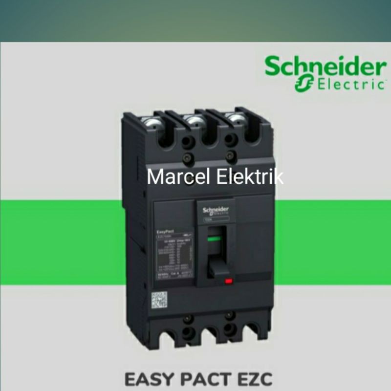 MCCB Breker EZC100F/40A Schneider 3Phase