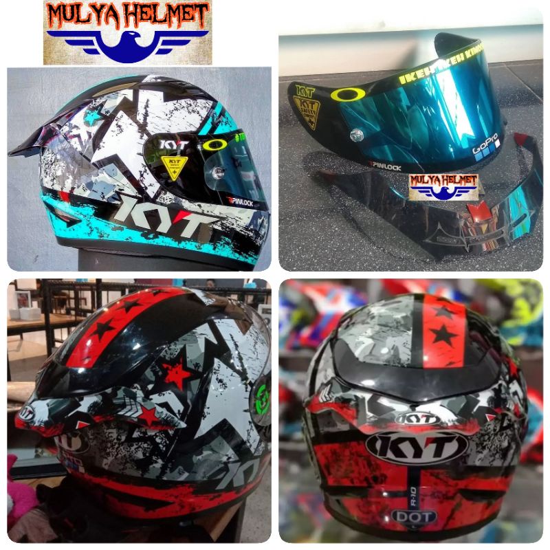 spoiler helm KYT R10 3D ORIGINAL[Bisa COD]