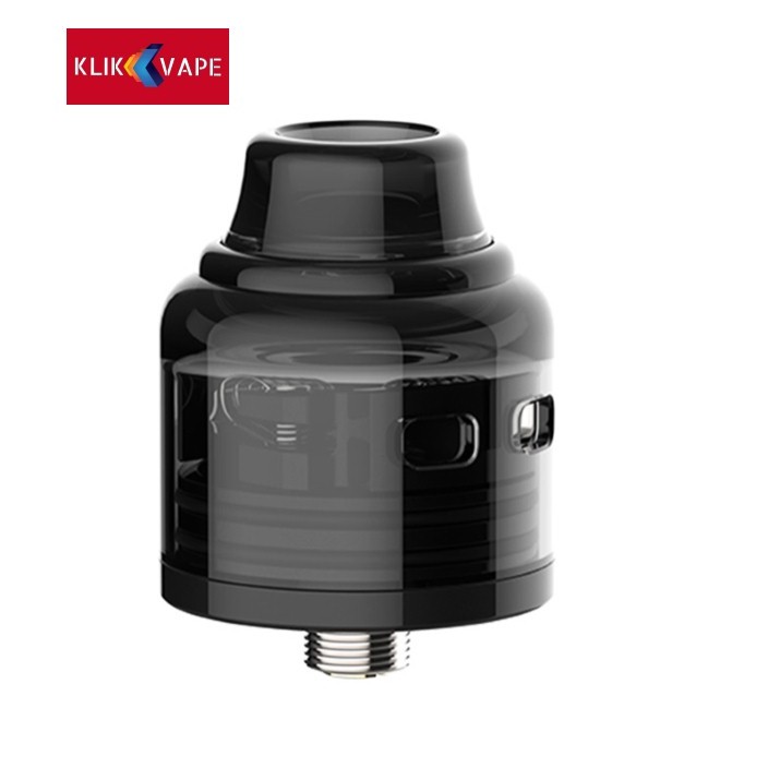 WASP Nano S 25 RDA Atomizer - TRANSPARENT BLACK [Authentic] KlikVape Bandung