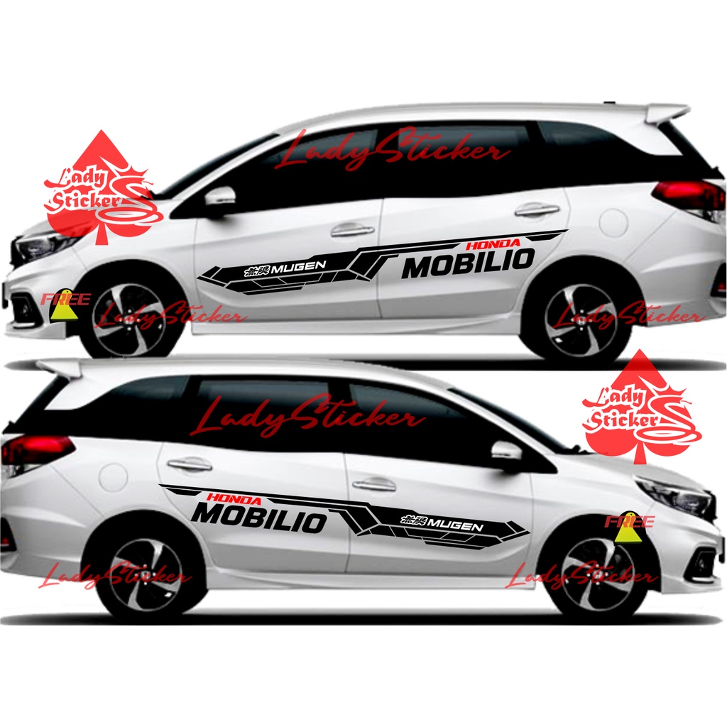 CUTTING STICKER MOBIL HONDA MOBILIO STICKER STRIPE MOBILIO TERLARIS