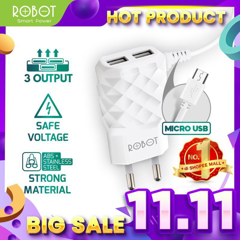 ROBOT CHARGER RT-K5 DUAL USB CHARGER