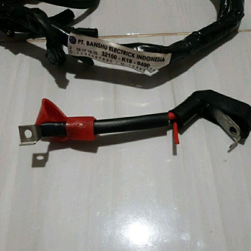 Jual kabel terminal bendik aki accu plus + original honda fi old new