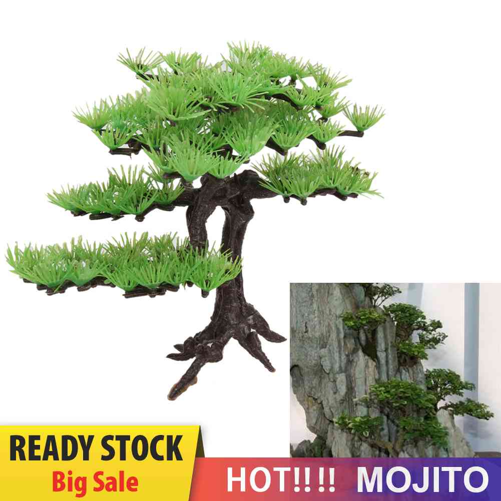Ornamen Tanaman bonsai Imitasi Untuk Dekorasi Akuarium Ikan