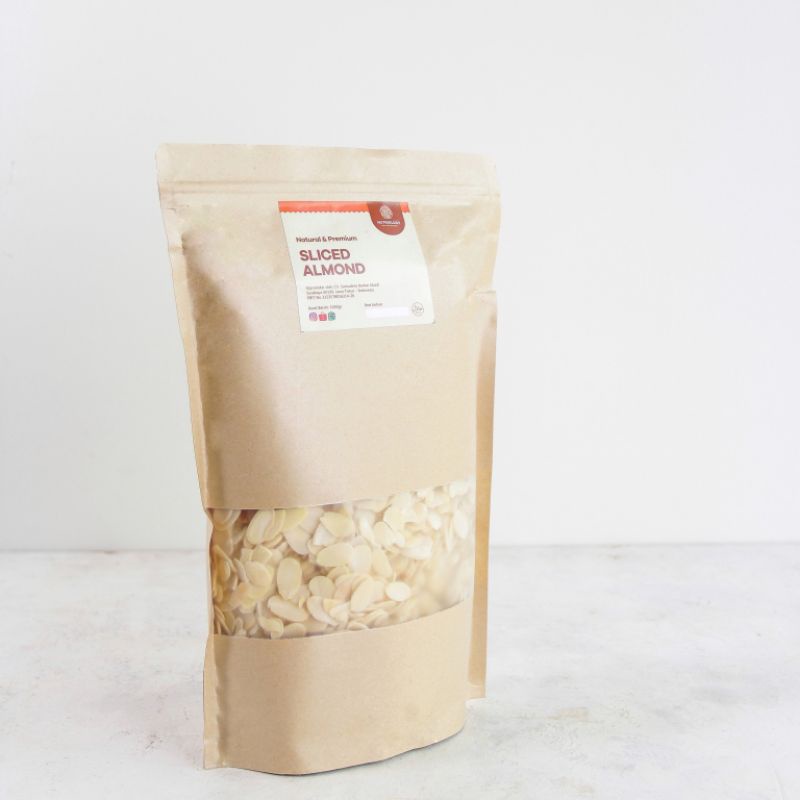 Almond Sliced Iris Mentah 1 KG Natural Premium Alami