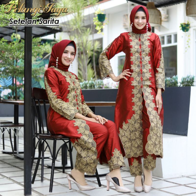 HD - Setelan Celana Sarita / Set Kebaya / Kebaya modern / Kebaya Satu Set