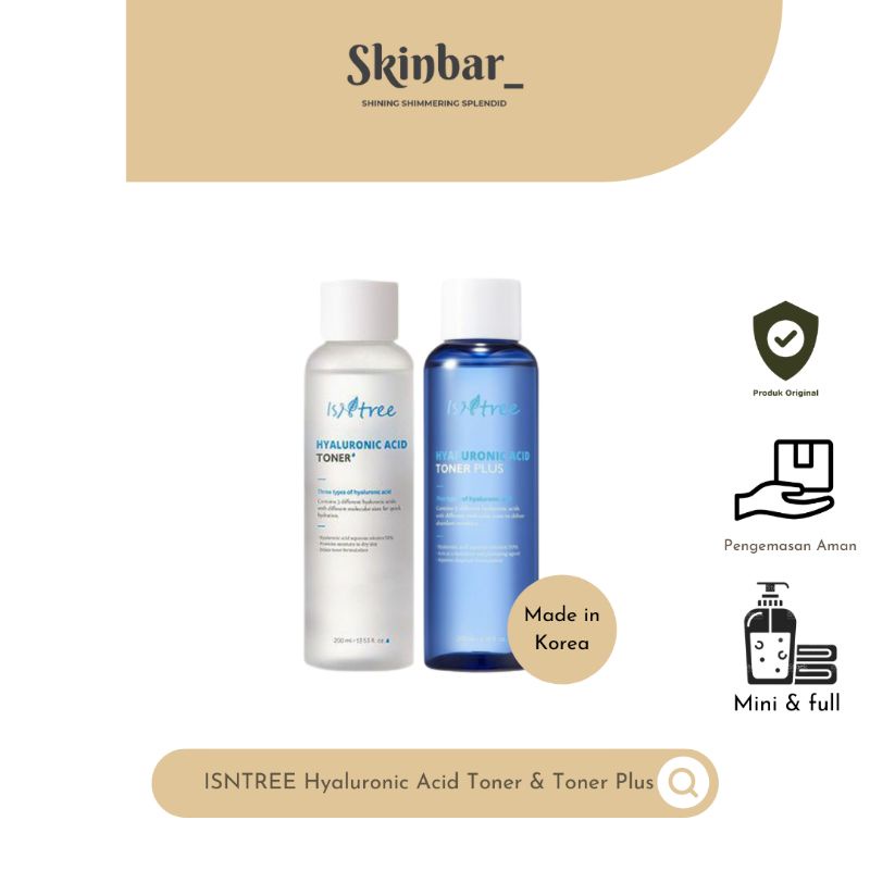 (Share) ISNTREE Hyaluronic Acid Toner & Toner Plus