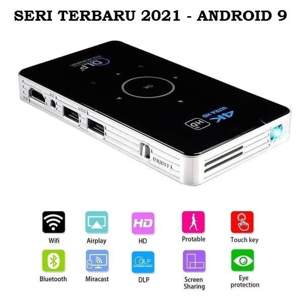 

Irled | Android Mini Smart Dlp Projector C6 6 S905X 4Core Wifi 1080P