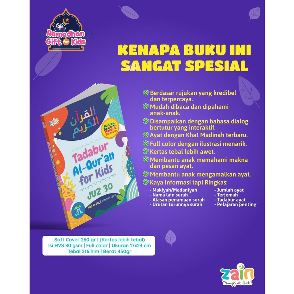 Buku Tadabur Al Quran untuk Anak - Juz 30
