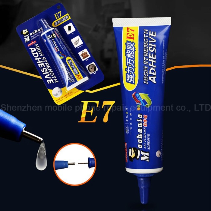 Original Mechanic Lem Jelly Super Lengket Kuat E7 Isi 50mL Transparant