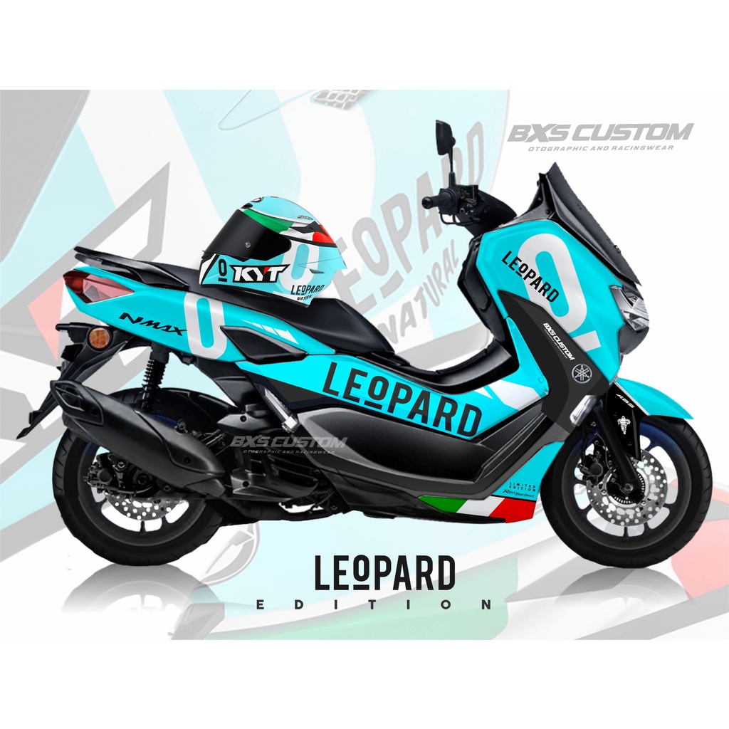 STICKER DECAL STIKER FULL NMAX LIVERY KYT LEOPARD LIMITED EDITION STICKER FULL STIKER DECAL YAMAHA N