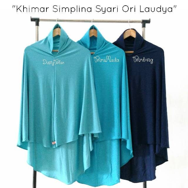 Jilbab simplina syari ori laudya / JIlbab Instan / Bergo Syari Simplina Hijab Instan-6