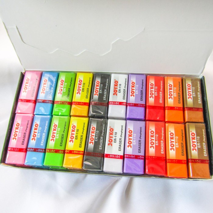 

Murah 4 Pcs Penghapus Warna Warni Joyko Termurah Grosir Alat Tulis Berwarna Sale!!!