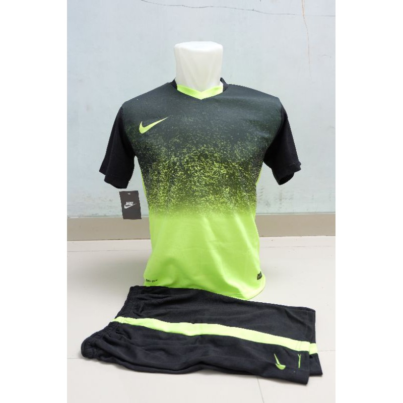 Jersey Futsal Jersey Sepakbola Printing Nike Training Hijau Stabilo