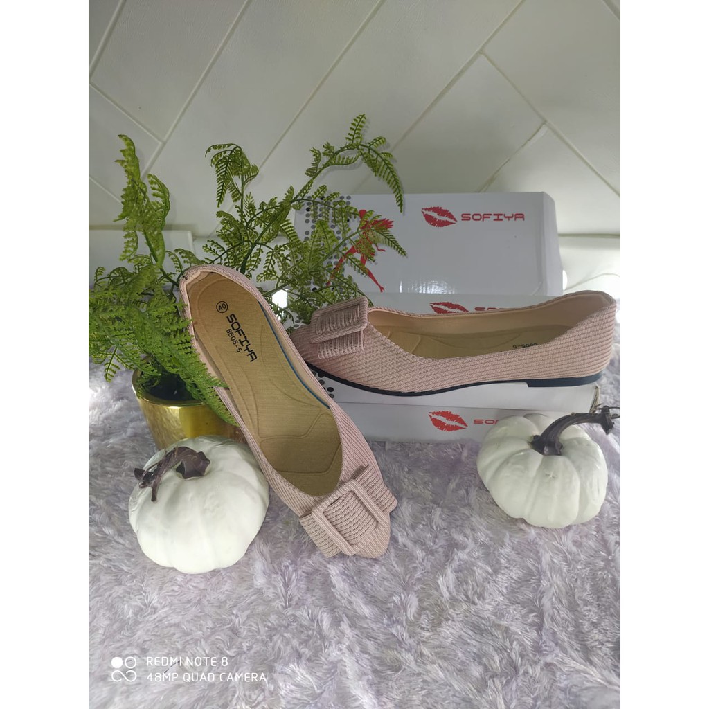 SOFIYA import sale SEPATU FLAT RAJUT 6605-5