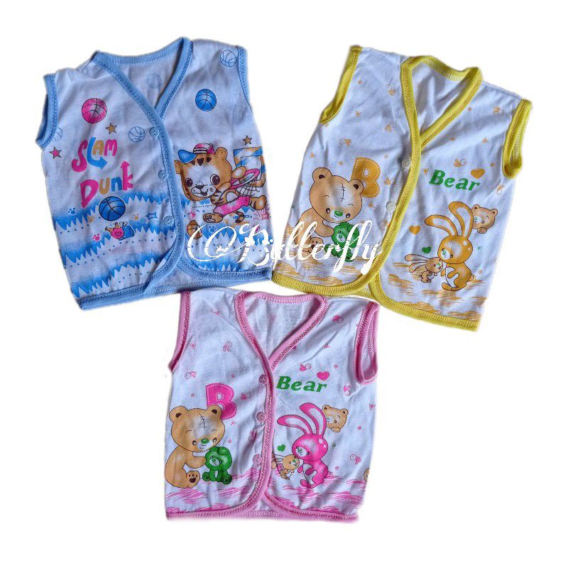12 PCS Baju Bayi Kutung Katun