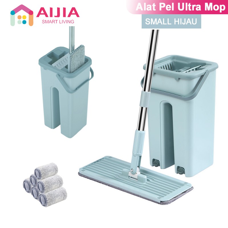 AIJIA Pel Lantai Praktis Ultra Mop Small Green 20087