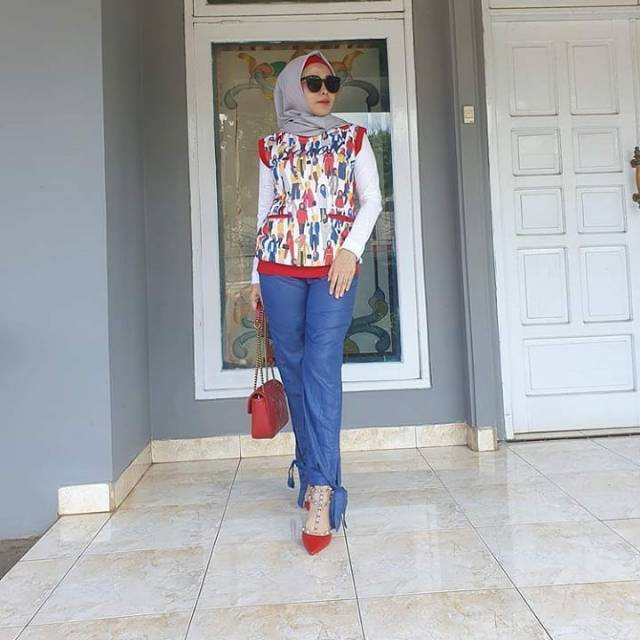 SACOLL SALSA SET BAJU CELANA  SETELAN BAJU WANITA HIJABERS IBUINDUNG