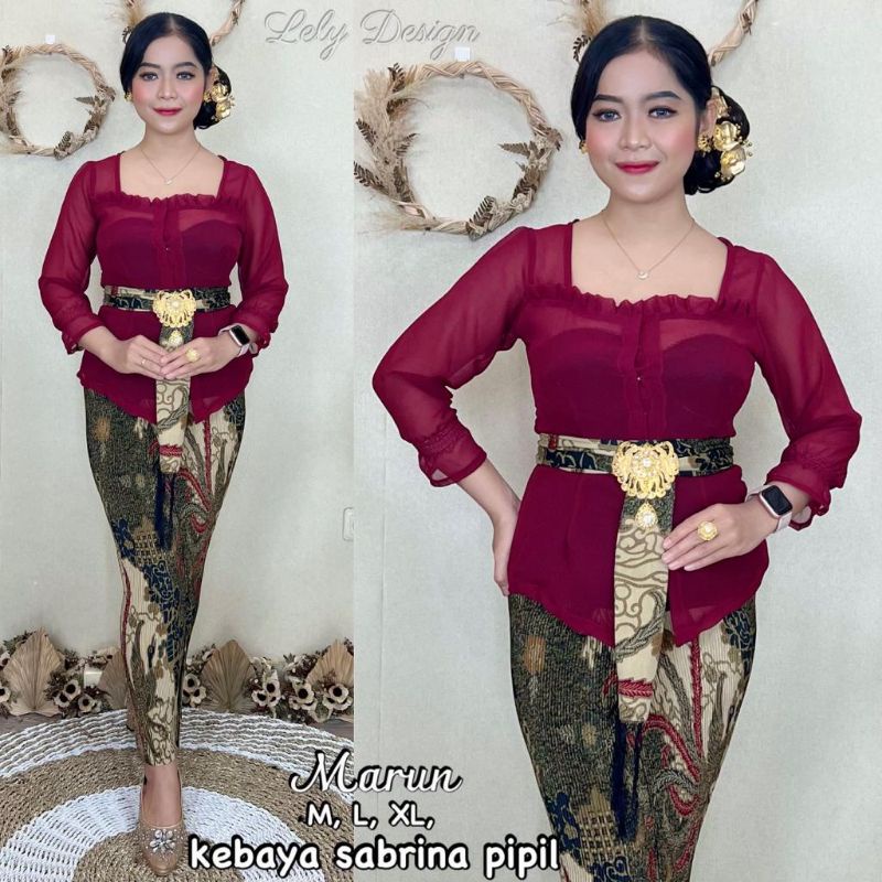 baju kebaya bali/baju kebaya murah/bahan sifon