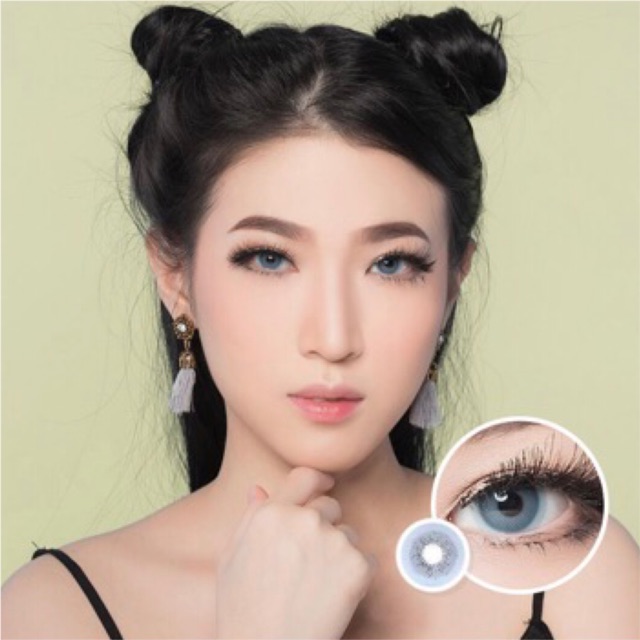 Bena yellow gray blue softlens korea