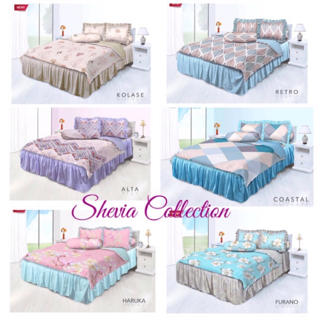 Bed Cover All New My Love Sprei Rumbai Motif Yasmin Ukuran 180 X 200 Tinggi 30 Cm King Size Shopee Indonesia