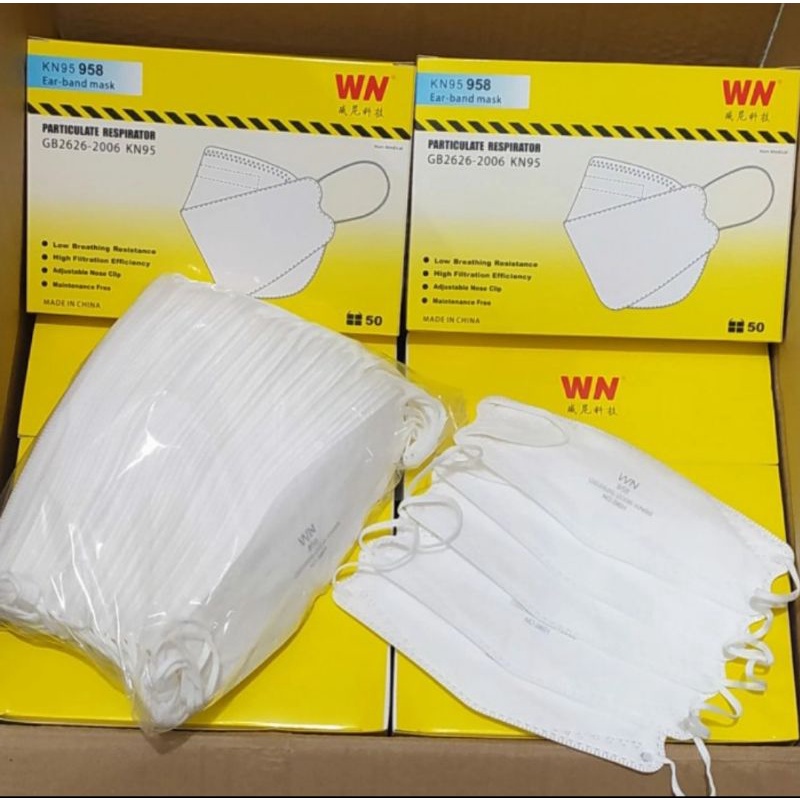 Masker KF94 WN Tebal Disposable Filtrasi 95% isi 50pcs Dapat Box Pontianak
