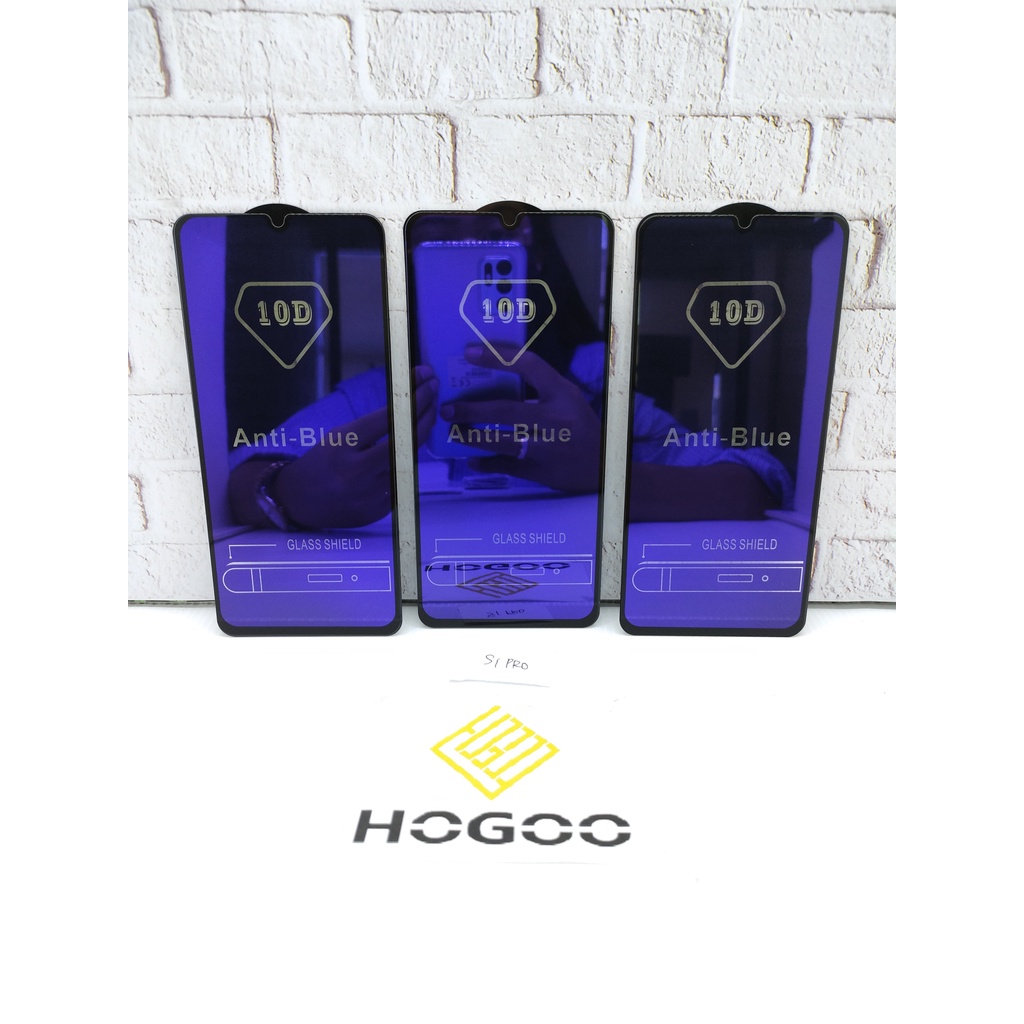 Tempered Glass 10D Anti Blue Anti Radiasi VIVO V15/17PRO/V19/V9/S1/Z1PRO/Y17/Y19/Y81/Y83/Y91/Y20i