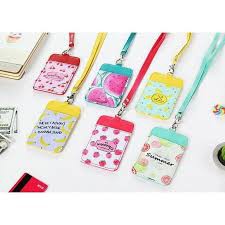 

Card Case Motif Buah ID Tempat Kartu Busway Kartun Motif Buah Stationary Card Case Lucu