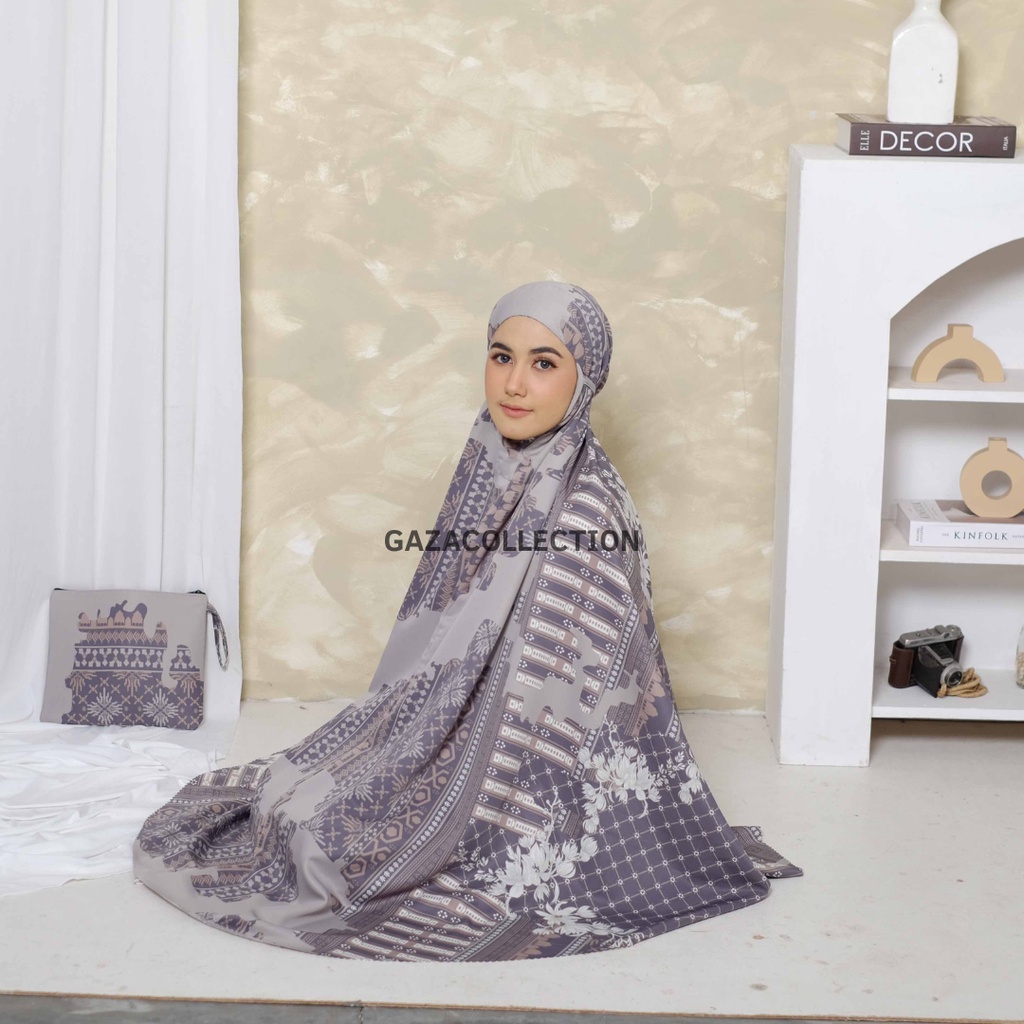 Mukena Dewasa Maxmara Luxury Premium Terbaru Motif Mewah Laser Cut