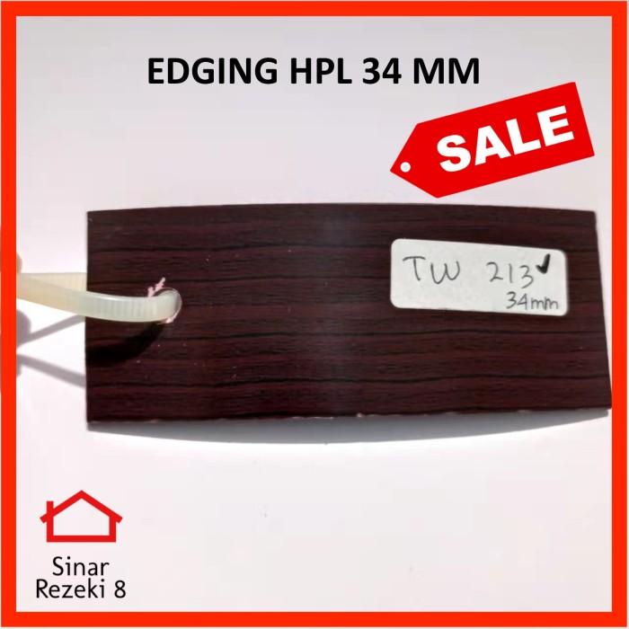 

Edging HPL TW 213 34 mm x 2 mm / Coklat Serat Urat Kayu Wood taco PVC Kualitas Terjamin